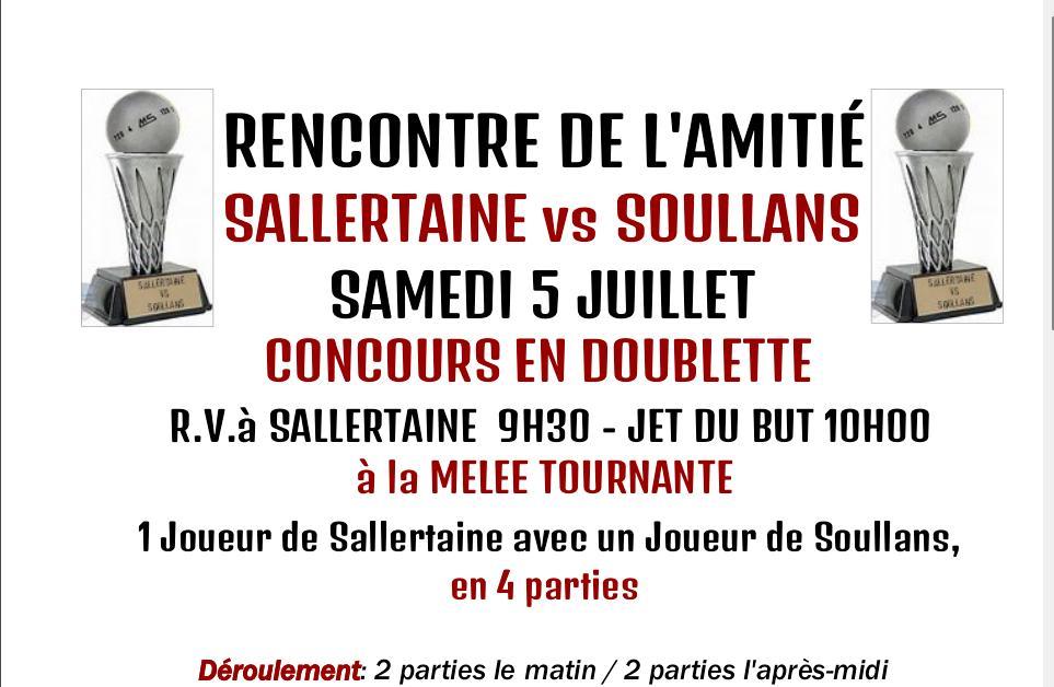 Affiche rencontre sallertaine soullans 5 juillet 2025